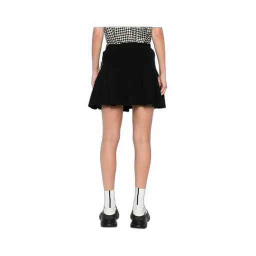 Belted Pleated Mini Skirt