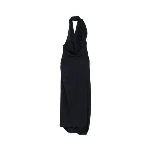 Halter-Neck Draped Dress