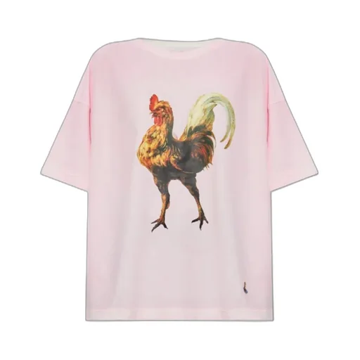 Rooster-Print T-Shirt