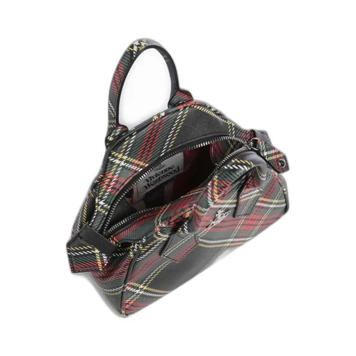 Yasmine Checked Small Tote Bag