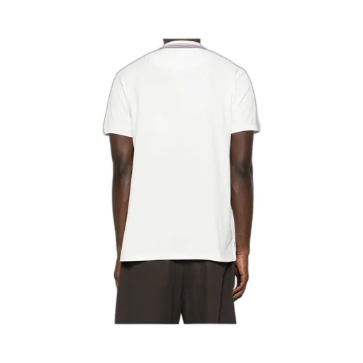 Short Sleeved Orb-Embroidered Polo Shirt