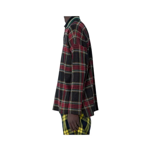Logo Embroidered Checked Polo Shirt
