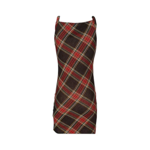 Checked Sleeveless Dress