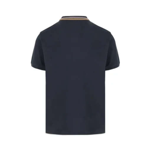 Short Sleeved Orb-Embroidered Polo Shirt