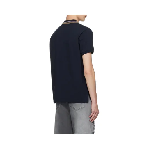 Short Sleeved Orb-Embroidered Polo Shirt
