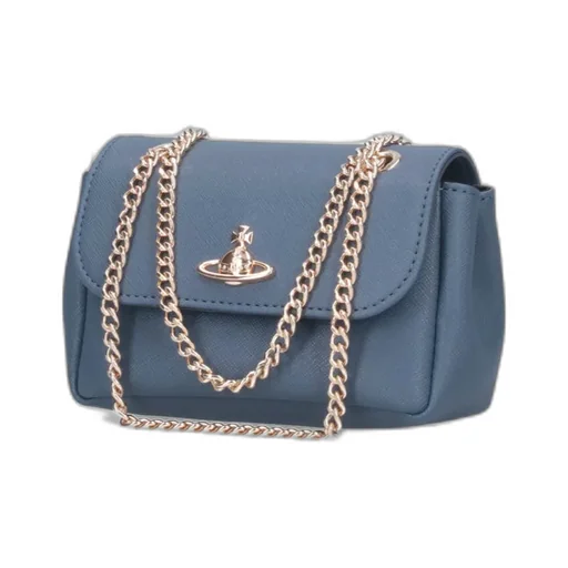 Orb Plaque Foldover Top Shoulder Bag