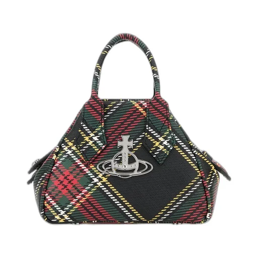 Mini Yasmine Checked Tote Bag