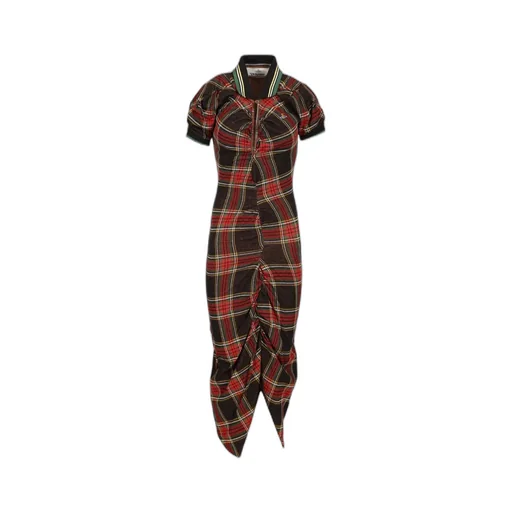 Checked Pulling Dress