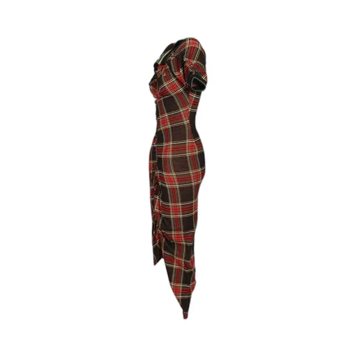 Checked Pulling Dress