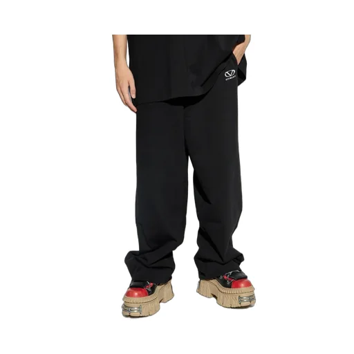 Logo-Print Cotton Pants
