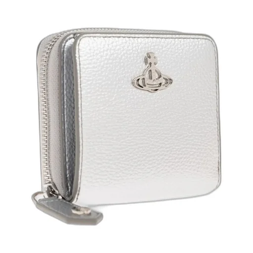 Logo Plaque Zip-Around Wallet