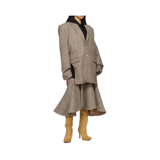 Godet Mid-Length Skirt