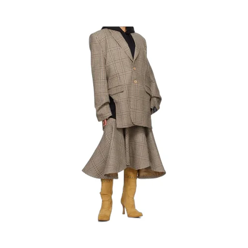 Godet Mid-Length Skirt