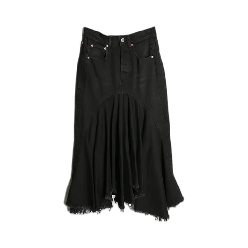 Denim Midi Skirt
