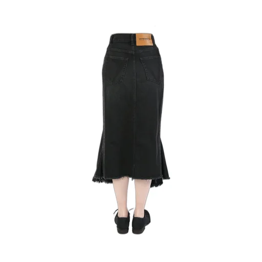 Denim Midi Skirt