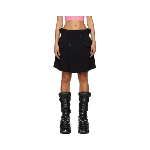 Button Detailed Skirt