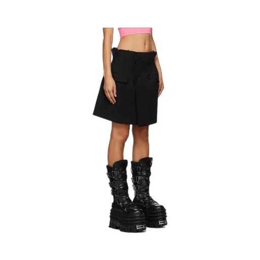 Button Detailed Skirt
