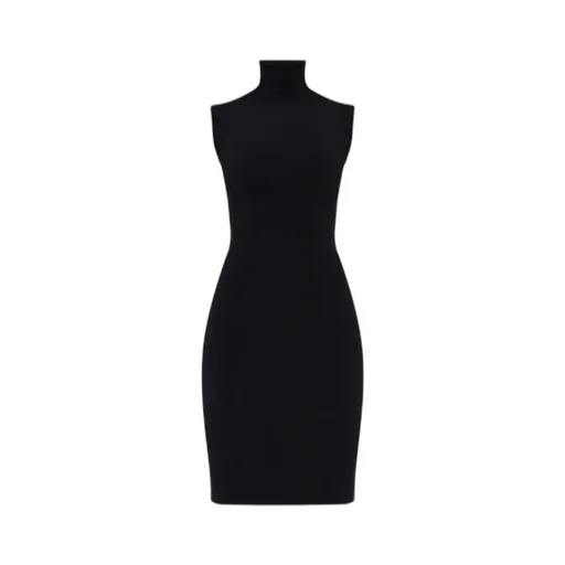 Turtleneck Sleeveless Dress