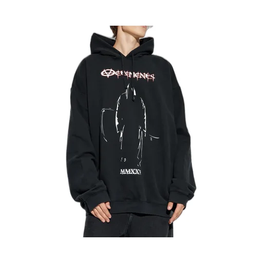 Graphic-Print Cotton Hoodie
