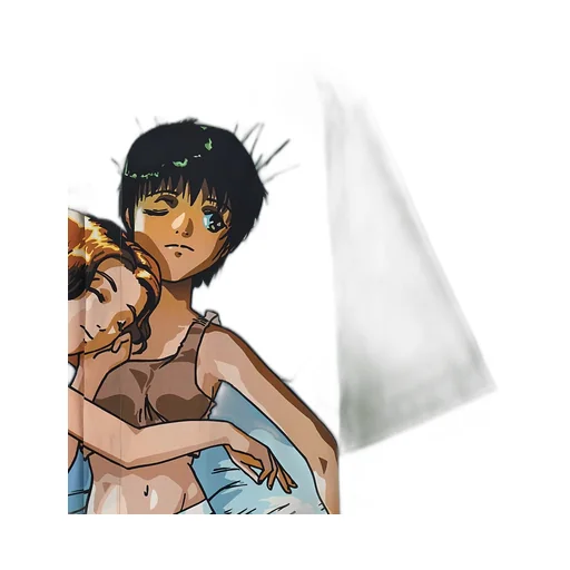 Anime-Print Cotton Shirt
