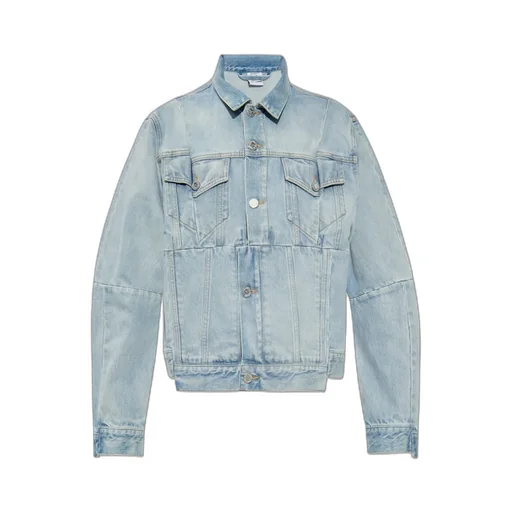 Collared Button-Up Denim Jacket
