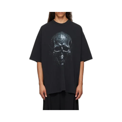 Skull Printed Oversized T-Shirt