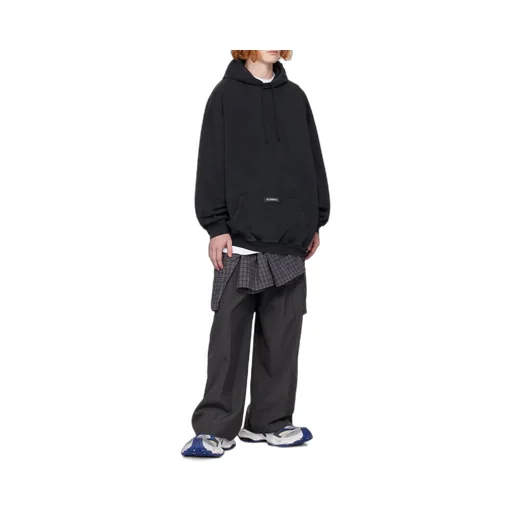 Logo Patch Drawstring Hoodie