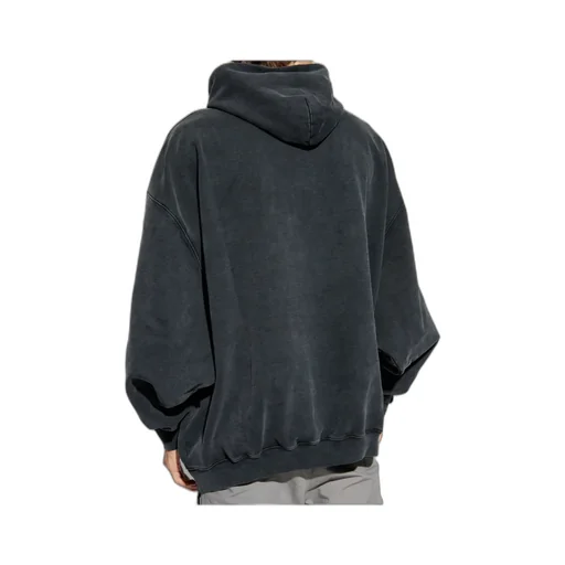 Logo Patch Drawstring Hoodie