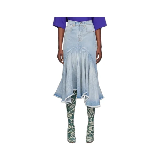 Trimmed Denim Skirt