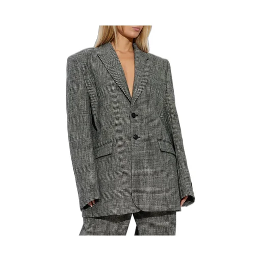 Checkered Oversized Blazer