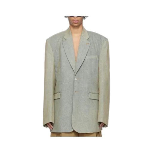 Single Breasted Denim Tailored Blazer