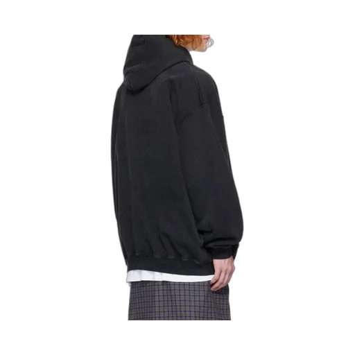 Logo Patch Drawstring Hoodie