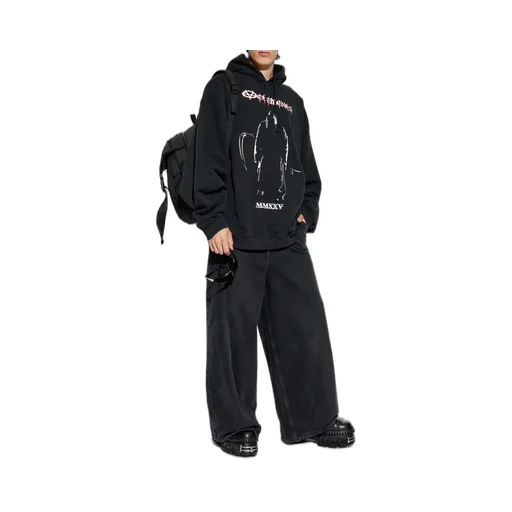 Graphic-Print Cotton Hoodie
