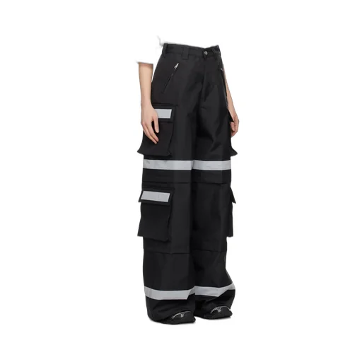 Stitching Details Tooling Casual Pants