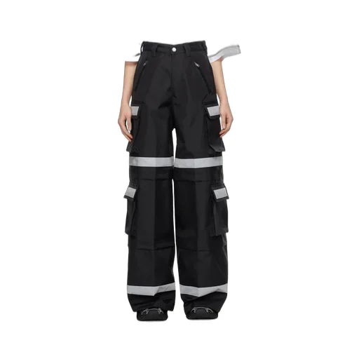 Stitching Details Tooling Casual Pants