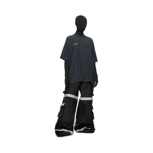 Stitching Details Tooling Casual Pants