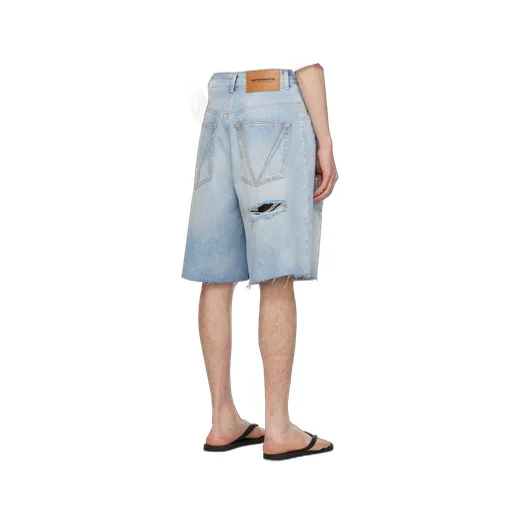 Destroyed Baggy Distressed Denim Shorts