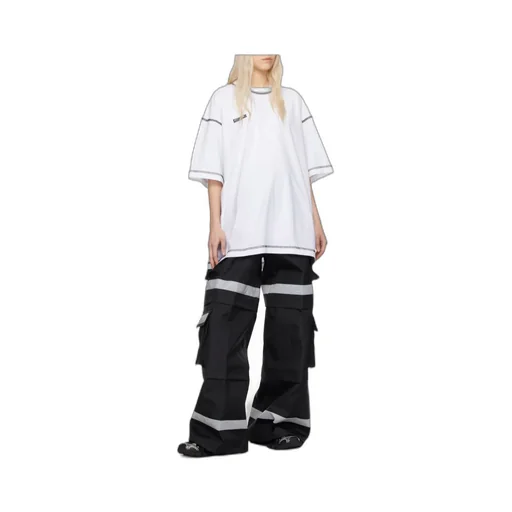 Stitching Details Tooling Casual Pants