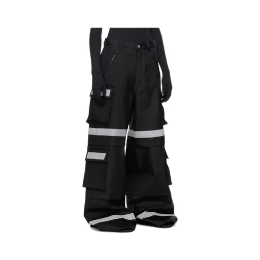Stitching Details Tooling Casual Pants