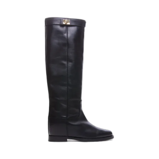 Padlock Knee-High Boots