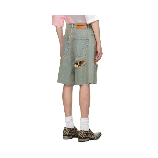 Destroyed Denim Shorts
