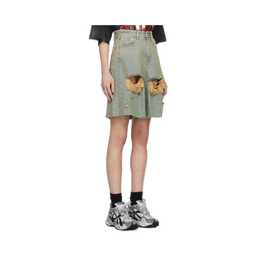 Destroyed Denim Shorts