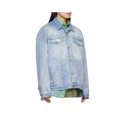 Logo Embossed Denim Jacket