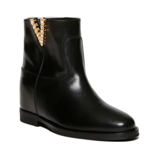 Logo Details Short Boots