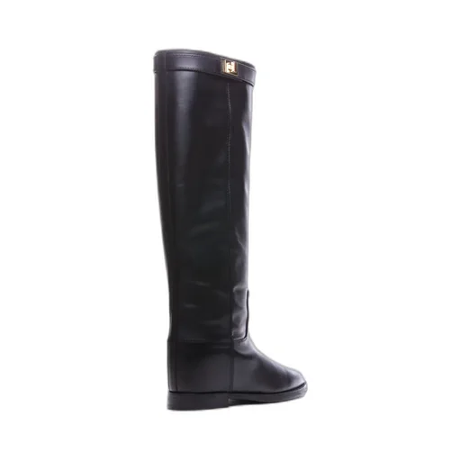 Padlock Knee-High Boots