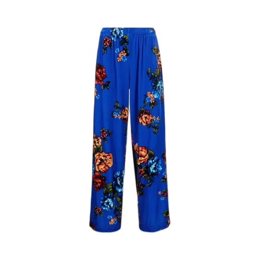 Floral Print Panelled Pants