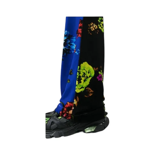 Floral Print Panelled Pants