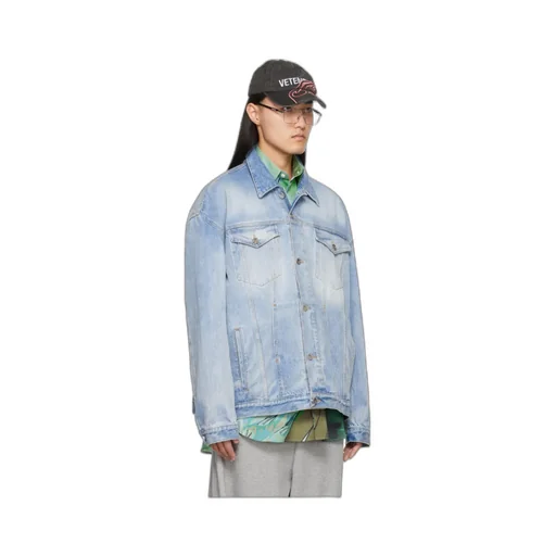 Logo Embossed Denim Jacket