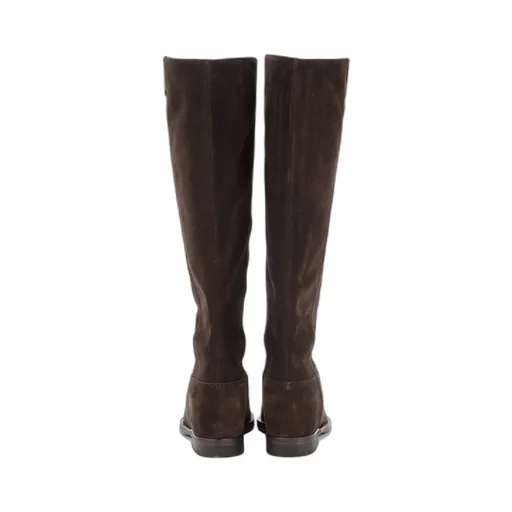 V-Shaped Logo High Boots