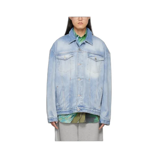 Logo Embossed Denim Jacket